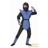 Child's Blue Fierce Force Ninja Costume (Medium)