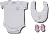 Officially licensed New York Yankees embroidered 3-piece ensemble for infant girls