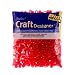 Pony Beads, Christmas Red Trans, 6 X 9mm, 720pc Pkg