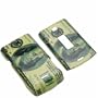 Nextel w385 Money Design Crystal Case - Includes TWO Bonus Personal Charm Straps!