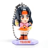 Cyber Team in Akihabara Keychains - Tsugumi Higashijuujou (Black Hair)