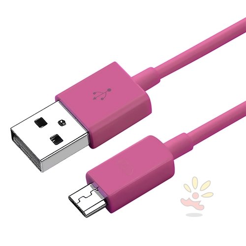 Everydaysource 3FT Hot Pink Micro USB 2- in-1 Cable On Sale