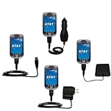 Road Warrior Kit for the AT&T SX66 PPC includes a Car & Wall Charger AND USB cable AND Battery Extender - Gomadic Brand w/ TipExchange Technology