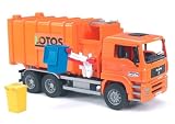 MAN Side loading garbage truck orange