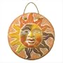 Terra Cotta Sun Face Wall Plaque Southwest Red Clay