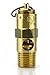 (Ship from USA) 75 PSI Air Compressor Safety Relief Pop Off Valve Solid Brass 1/4" Male NPT New /ITEM NO#8Y-IFW81854282564