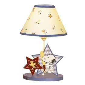 Bedtime Originals Champ Snoopy Lamp with Shade, Blue by Lambs & Ivy