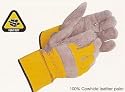 MENS SUEDE PALM REINFORCED WORK GLOVES - LARGE