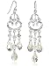 Original Designer, Swarovski Crystal Clear AB Chandelier Earring, Very Good Quality Sterling Silver (3013)