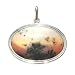 Genuine Dendritic Agate Sterling Silver Medium Joyful One of a Kind Pendant Genuine Dendritic Agate Sterling Silver Medium Joyful One of a Kind Pendant