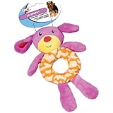 Ethical Pet Lil Spots Plush Ring Toys for Small Dogs and Puppies, 7.5-Inch, Assorted