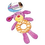 Ethical Pet Lil Spots Plush Ring Toys for Small Dogs and Puppies, 7.5-Inch, Assorted