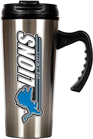 DETROIT LIONS NFL 16OZ SLIM STAINLESS STEEL TRAVEL MUG