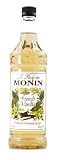 Monin Flavored Syrup, French Vanilla, 33.8-Ounce Plastic Bottles (Pack of 4)