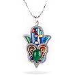 Hamsa and Heart Necklace