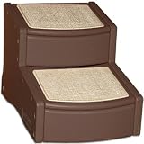 Pet Gear Easy Step 2-Step Pet Stairs for Cats and Dogs Up to 150-Pound, Chocolate