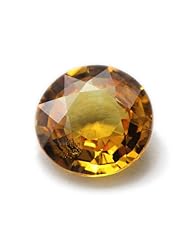 1.35 cts of 6.02x6.39x3.28 mm Round/Mixed Cut Natural Vivid Yellow Sapphire Gemstone