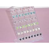 Pink Gem Heart Stud Earrings