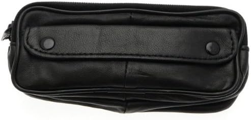 Soft Lambskin Leather Double Spectacle Case With Belt Loop