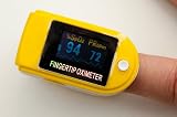 Acc U Rate CMS 50 D Blue Finger Pulse Oximeter, Blue