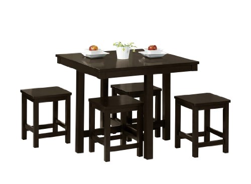 ACME Contemporary 5-Piece Dining Set Espresso