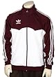 Adidas Men's Lightweight Track, Warmup Jacket, Maroon and White