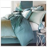 Quickship Profiles Turquoise Duvet Cover Size: California King