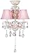 Pretty-in-Pink Pull-Chain Ceiling Fan Light Kit