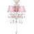 Pretty-in-Pink Pull-Chain Ceiling Fan Light Kit