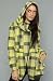 Skunkfunk The Lerate Coat in Yellow Plaid,Light Jackets for Women