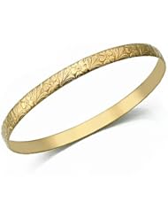 6mm Classic Floral Design Moroccan Womens Bangle 028-6CFDMWB