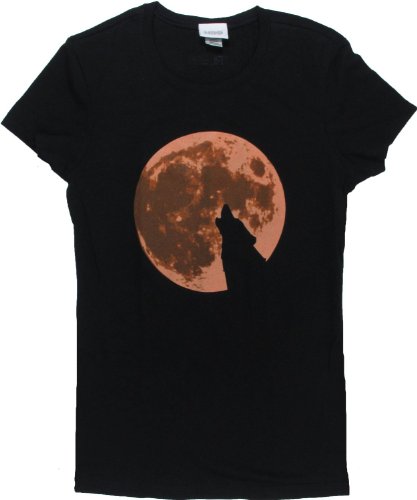 True Blood Wolf Howling at the Moon Men's T-Shirt (X-Large)