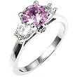 Isady - Karina Lavande - Bague femme - Anneau rhodi� - Oxyde de zirconium violet - T 50