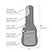 3/4 Size Electric Guitar Case—Durable, Padded, Soft Carrying Gig Bag with Backpack Straps, Mocha by Phitz