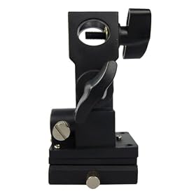 IMAGE Flash Shoe Umbrella Holder Swivel Light Stand Bracket for Hot Shoe Flash/Slave Sensor/Receiver