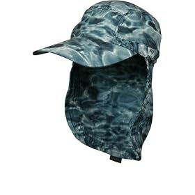 Aqua Design Voyager Sun Protected UPF Camo Fly Fishing Long Bill Cap & Optional Protective Neck Cape | FREE SHIPPING