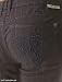 J & Company Womens Beverly Straight Leg Pinstripe Dress Pants in Black