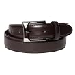 Mens New Rectangular Silver Buckle 1.2 Inch Belt by Landes