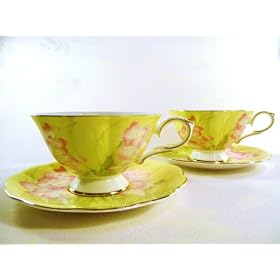 Kira Fine Bone China tea cup and saucer 4 pc. set