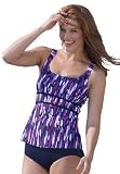 Woman Within Plus Size Swimsuit tank with empire waist by Inches Off