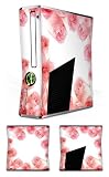 Design Skins for Microsoft Xbox 360 Slim - Pink Roses Design Folie