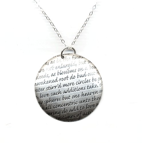 Sterling Silver Love Sonnet Pendant