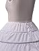Remedios 6 Hoops Long Birdal Underskirt Crinoline Wedding Slip/Petticoat,S-XL