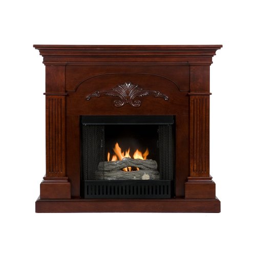SEI Sicilian Harvest Gel Fuel Fireplace, Mahogany