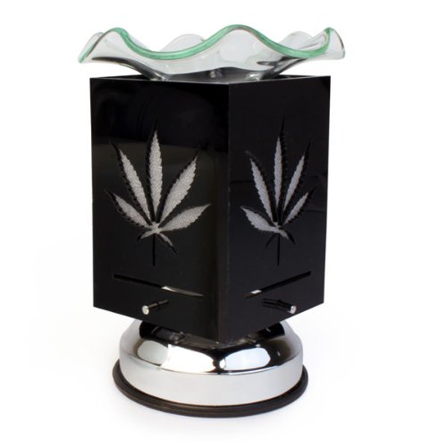 Black Oil Warmer with Metal Base