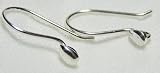 6 Pair Sterling Silver Tear Drop Ear Wires