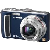 Panasonic Lumix DMC-TZ5A 9.1MP Digital Camera with 10x Wide Angle MEGA Optical Image Stabilized Zoom (Blue)
