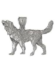 Clevereves 14K White Gold Pendant Dog Themed 13 - Gram(s)
