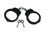 High Quality Made In Taiwan Black Finish Professional Double Locking Handcuffs