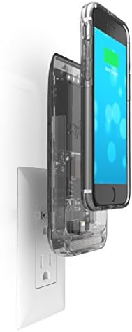 Prong iPhone 6s Battery Case with Plugs, Prong Extended Battery Case for iPhone 6 / 6s (Removable Backup Battery) with 2600 mAh Capacity / 100% Extra Battery Pack Juice Bank Cover [Apple MFi Certified] - Translucent